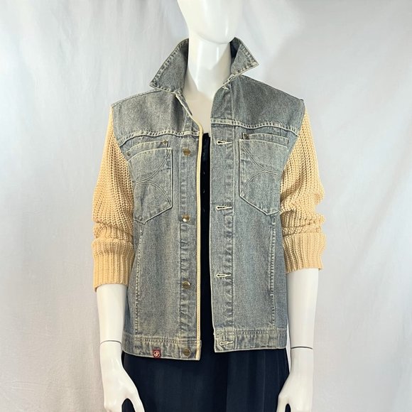 Denim Jacket With Knit Sleeves | Sean John - Picture 2 of 8